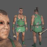 aa-aaa 3d realistic game character and creature modeling for games low poly to high poly assets