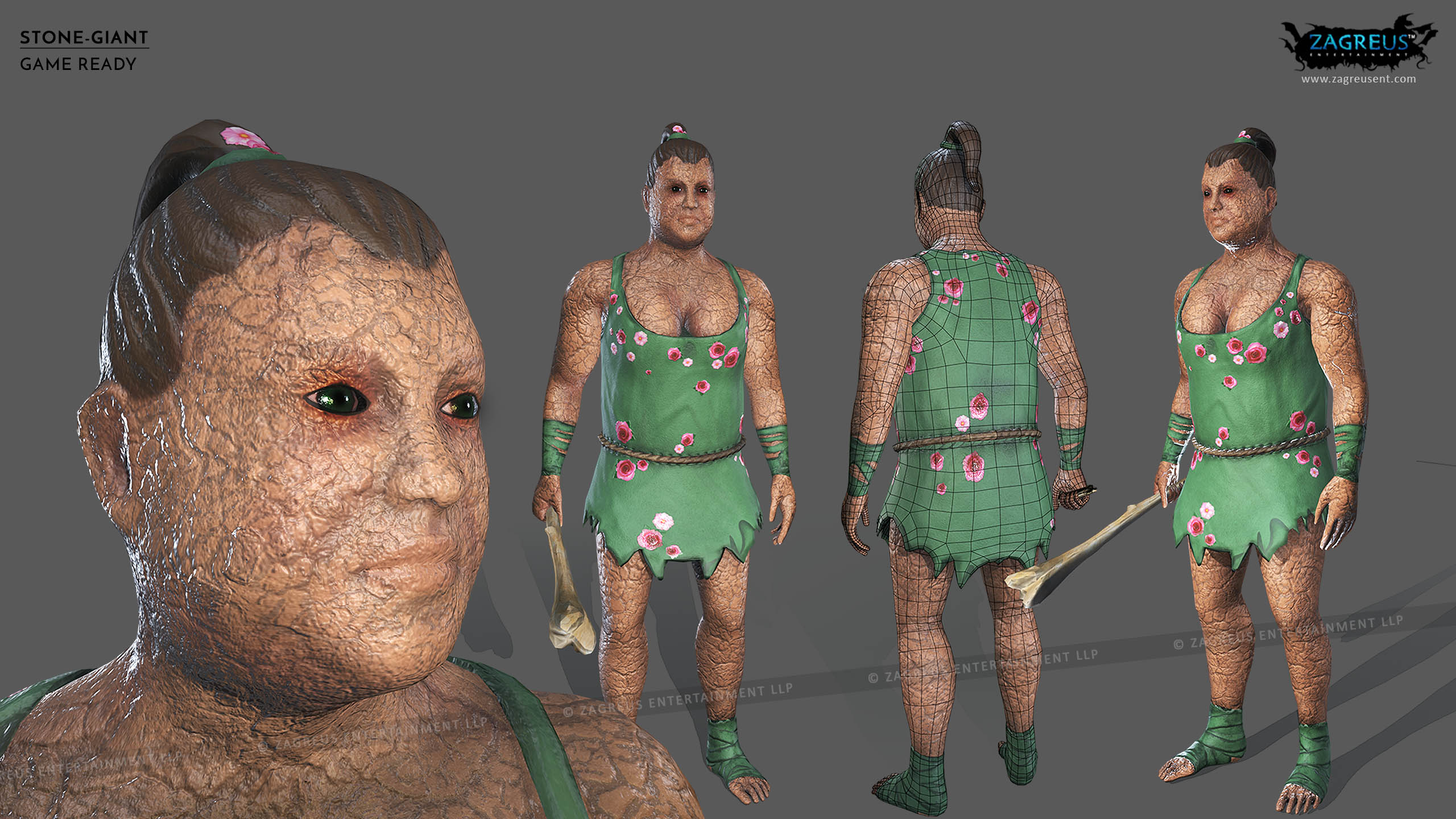 aa-aaa 3d realistic game character and creature modeling for games low poly to high poly assets