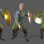 aa-aaa 3d realistic game character and creature modeling for games low poly to high poly assets