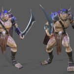 aa-aaa 3d realistic game character and creature modeling for games low poly to high poly assets