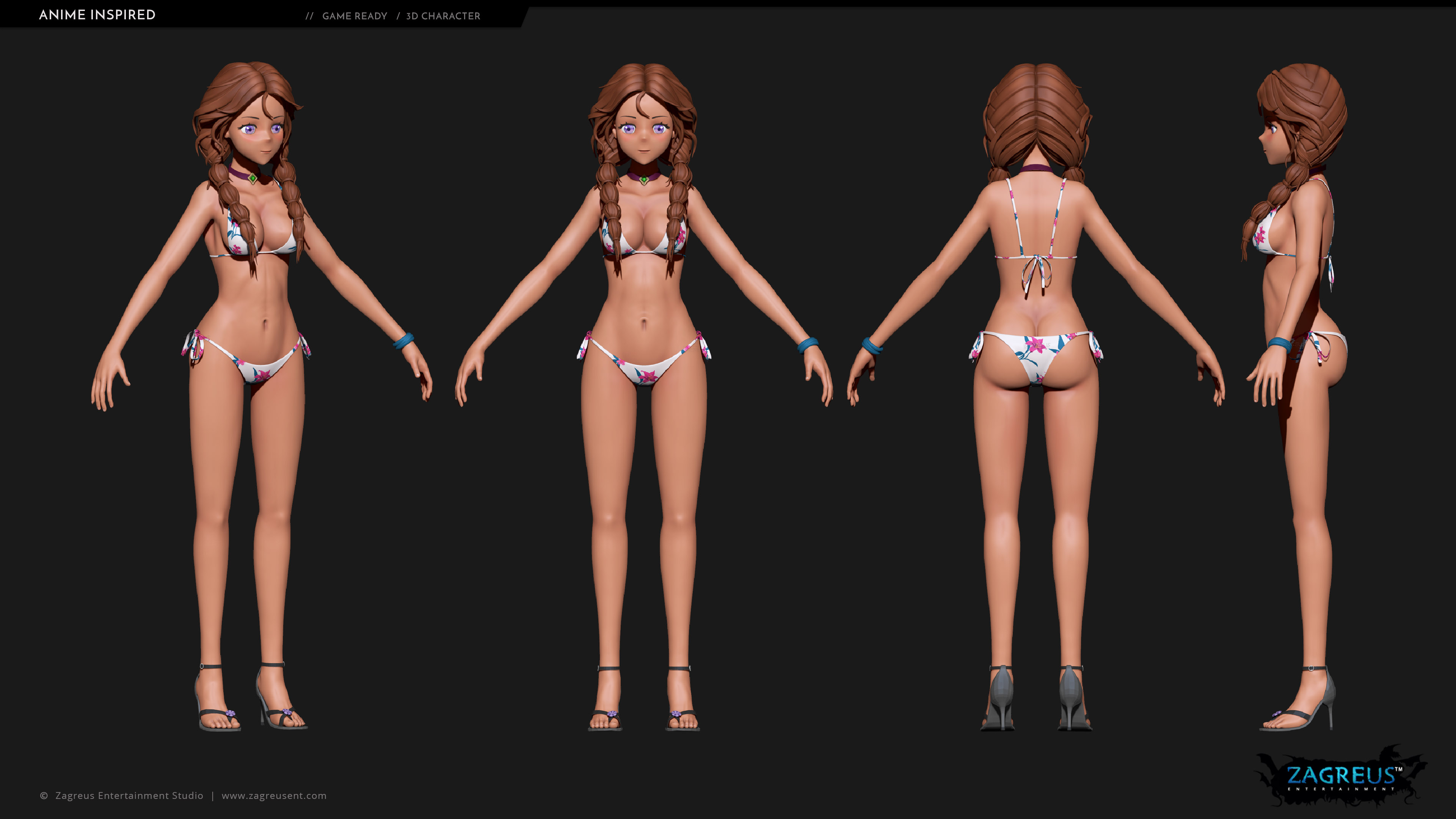 aa-aaa 3d stylized game characters and creatures hand painted and optimized for unity unreal in low to high poly